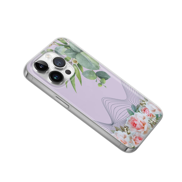 Flower Autumn Phone Case Purple cover for iPhone 16e, 17 Pro Max, 17 Air, Samsung S25 Edge, A16, Pixel 10, 9A