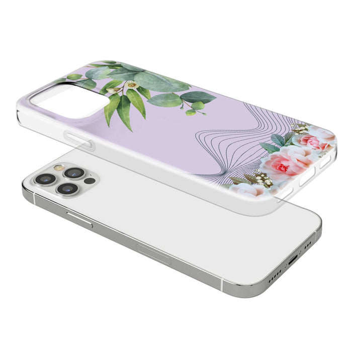 Flower Autumn Phone Case Purple cover for iPhone 16e, 17 Pro Max, 17 Air, Samsung S25 Edge, A16, Pixel 10, 9A