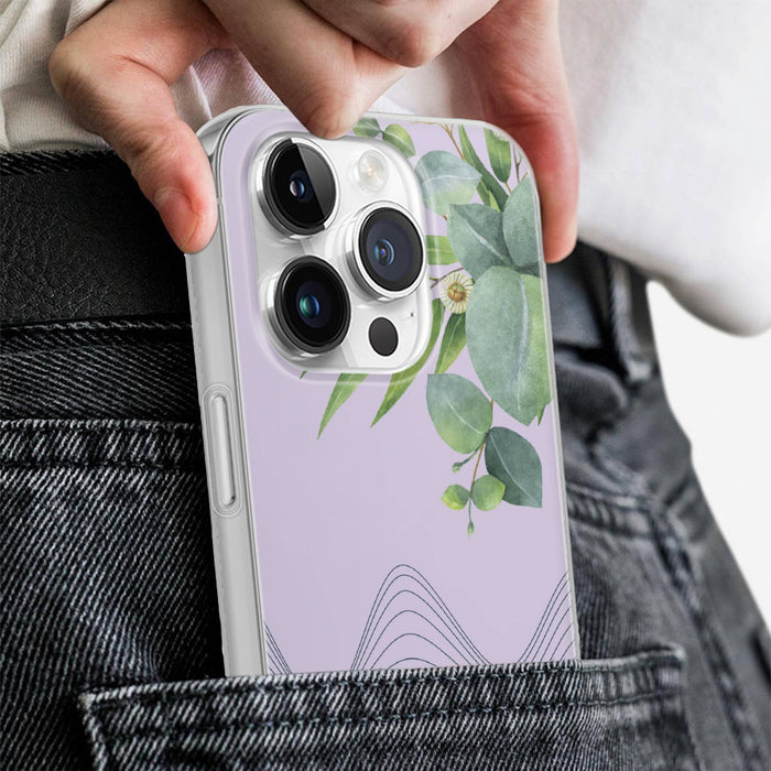 Flower Autumn Phone Case Purple cover for iPhone 16e, 17 Pro Max, 17 Air, Samsung S25 Edge, A16, Pixel 10, 9A