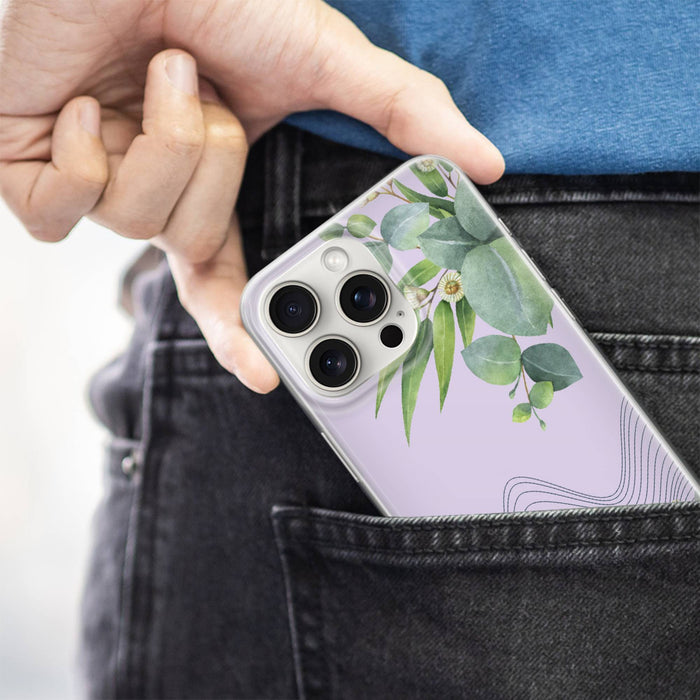 Flower Autumn Phone Case Purple cover for iPhone 16e, 17 Pro Max, 17 Air, Samsung S25 Edge, A16, Pixel 10, 9A