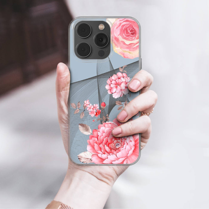 Flower Phone Case Art cover for iPhone 16e, 17 Pro Max, 17 Air, Samsung S25 Edge, A16, Pixel 10, 9A