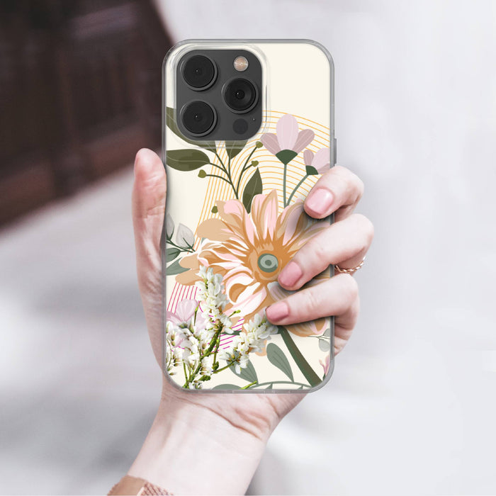 Flower Phone Case Art cover for iPhone 16e, 17 Pro Max, 17 Air, Samsung S25 Edge, A16, Pixel 10, 9A