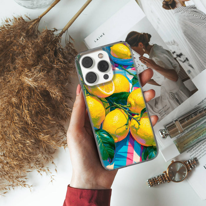Summer Clear Gel Phone Case Fruit coverolla